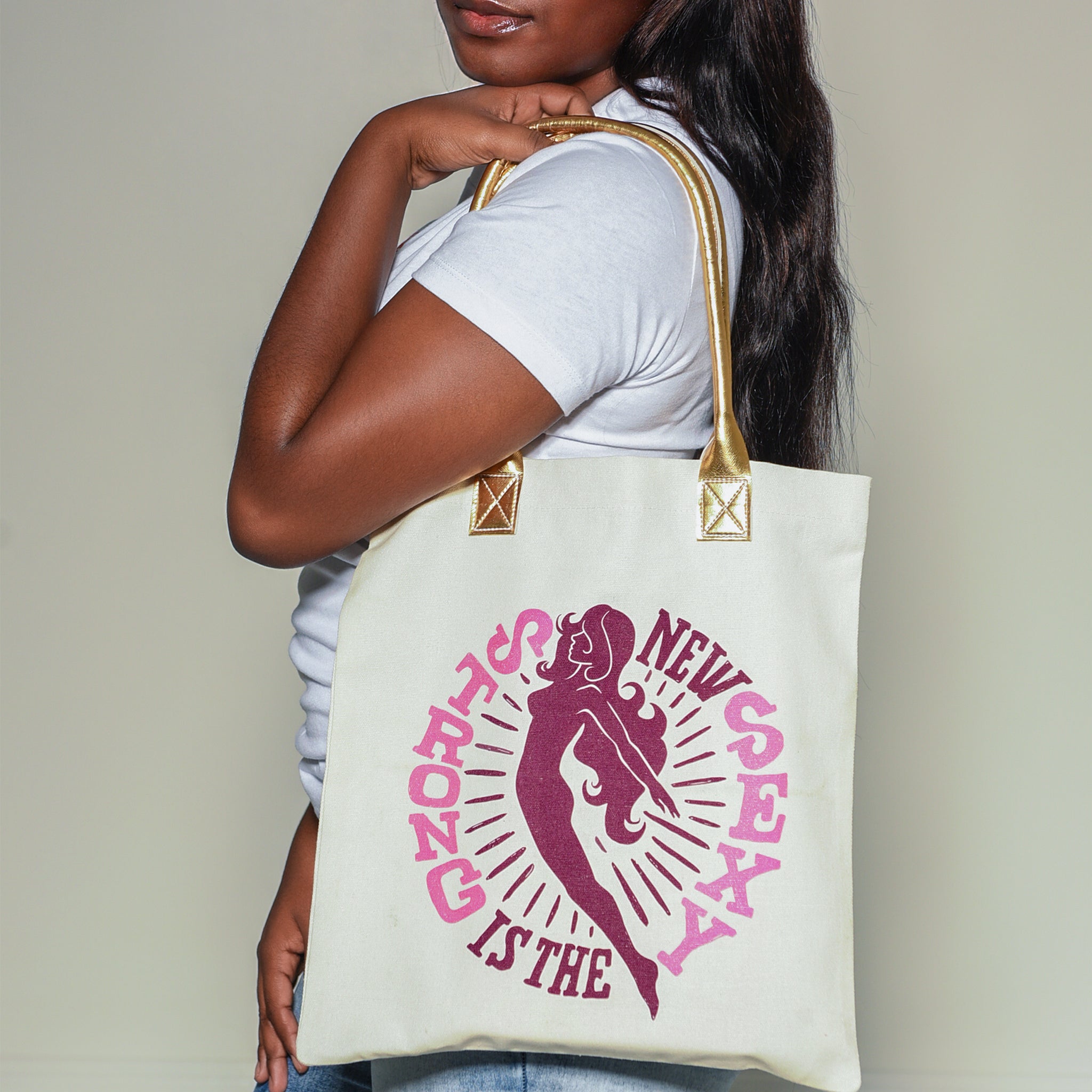 Strong is the New Sexy Canvas Tote Bag - WayneAnthony