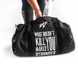 Unisex What Doesn't Kill You Makes You Stronger Duffle Bag - Wayne Anthony