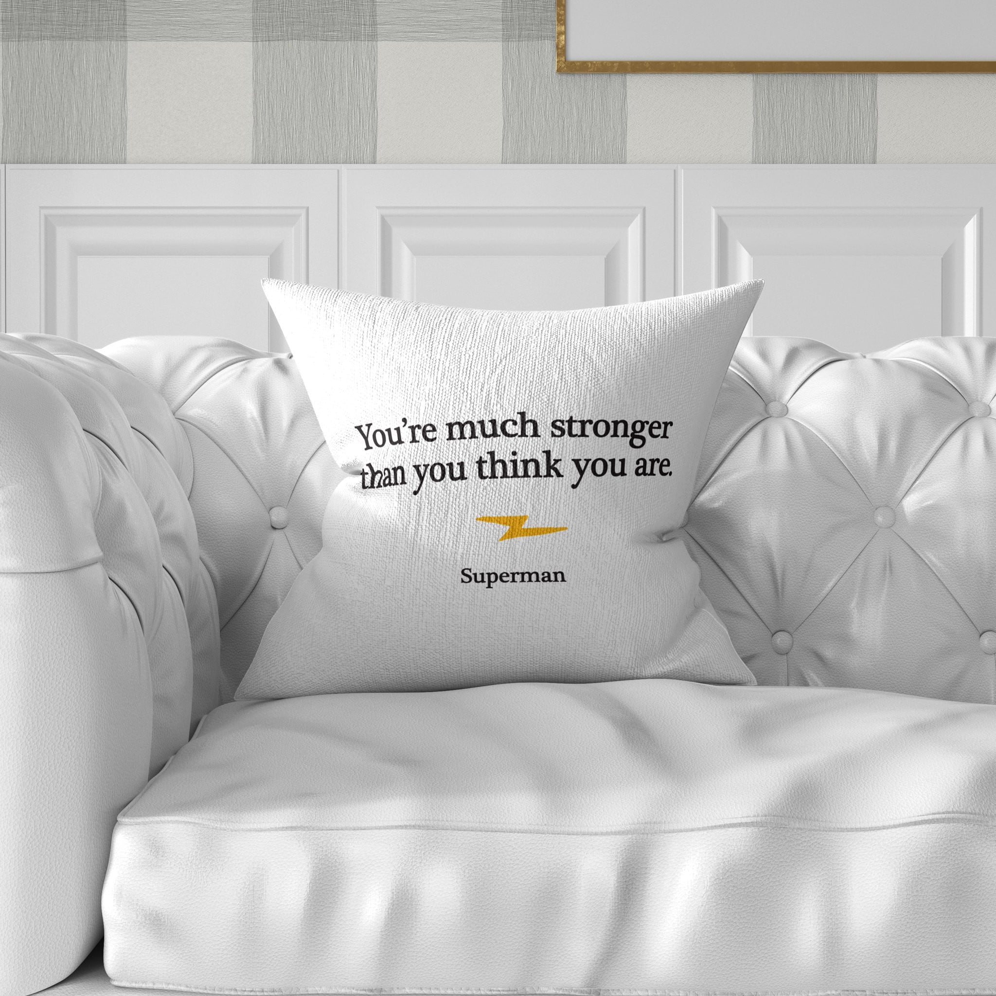 You're Much Stronger Than You Think You Are Throw Pillow - Wayne Anthony